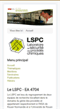 Mobile Screenshot of lspc.insa-rouen.fr