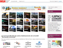 Tablet Screenshot of moodle.insa-rouen.fr
